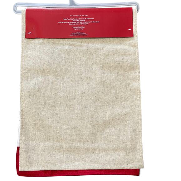 Winter Wonder Snowman Applique Table Runner 72" Long 13" Wide - Picture 3 of 3